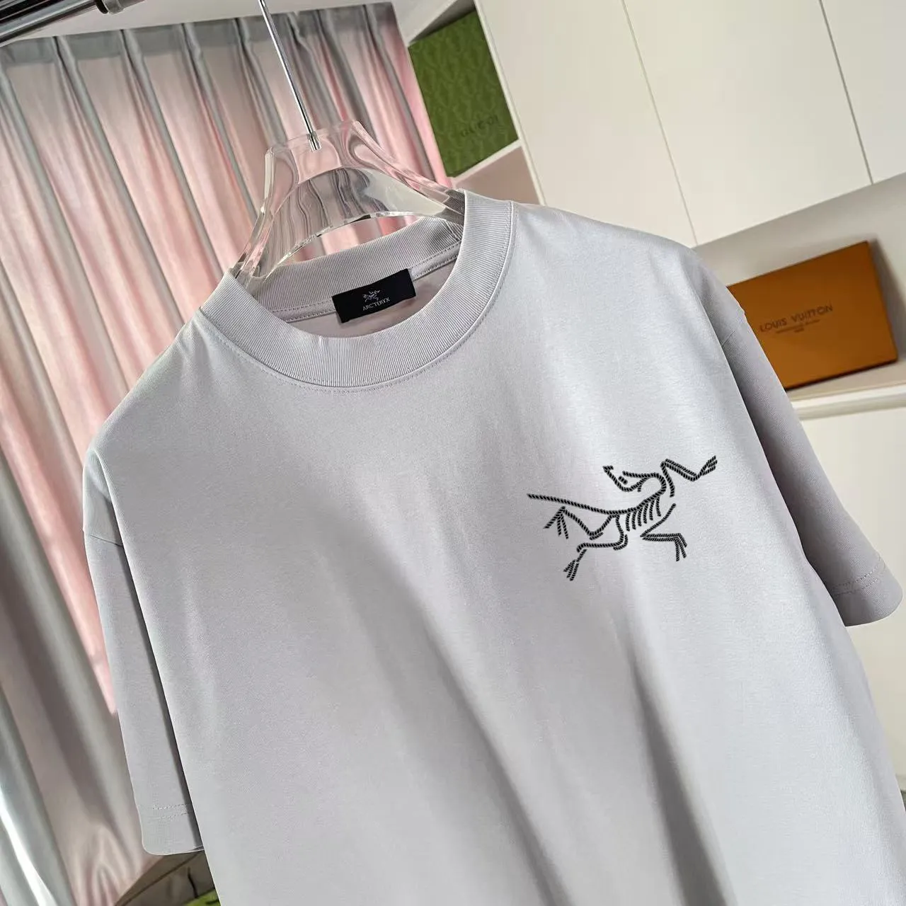 ARCTERYX* 2025 New Arrival logo t g Same Style Size：S M L XL XXL ：Black White Green Gray